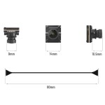Caddx Nebula Pro Nano Vista Kit Cámara Digital HD 720P/120fps Sistema con Cable de Antena de 10,5 cm FPV Gafas V2 Racing UAV